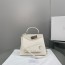 마르지엘라 스내치드 미디엄 탑핸들백 MM3307 화이트
