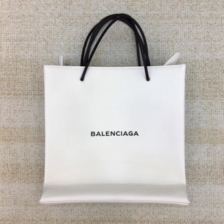 발렌시아가 17F/W 로고 쇼핑백 스몰 토트백 482546 화이트