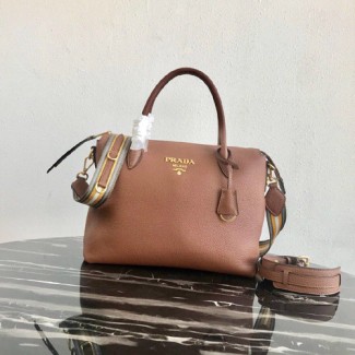 프라다 비텔로 숄더 토트백 1BA157 브라운