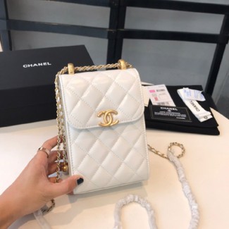 샤넬 골드볼 케이스백 AP2291 화이트