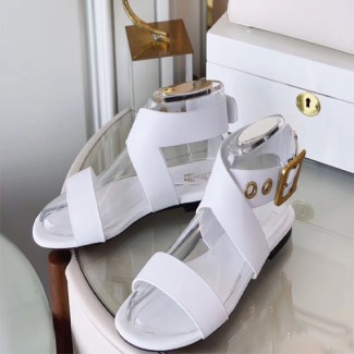 디올 송아지 가죽 D-DIOR 샌들 KCQ182 화이트