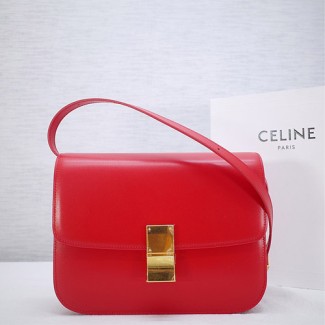 셀린느 클래식 박스백 미듐 164173 민자 라이트레드