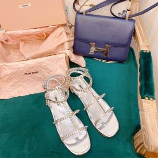 미우미우 신상 샌들 57219 실버