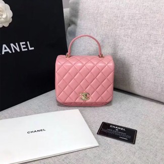 샤넬 탑 핸들 미니 플랩백 A57042 핑크