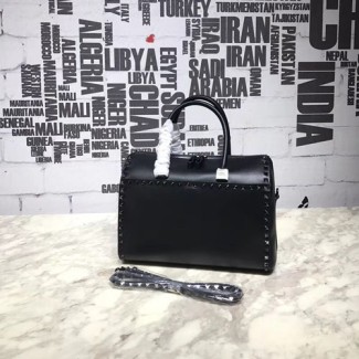 발렌티노 락스터드 탑핸들백 NW0P0272 블랙 메탈