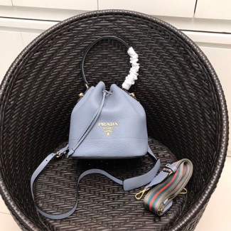 프라다 신상 가죽 버킷백 1BE018 민트