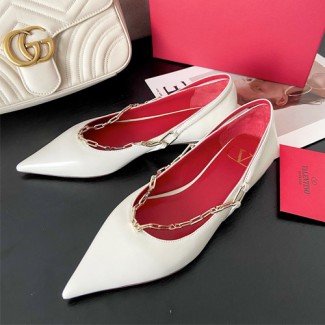 발렌티노 플랫 슈즈 V0907 화이트