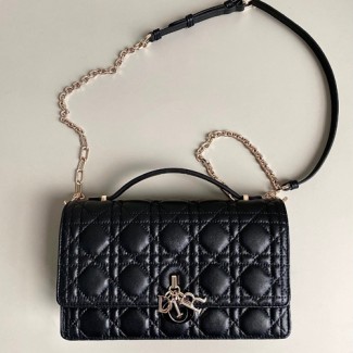 디올 Miss Dior 탑 핸들 백 M0997 블랙