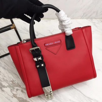 프라다 18S/S 가죽 토트백 1BA175 레드