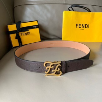 펜디 신상  벨트 FD2223  다크브라운 금장