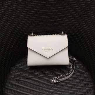 프라다 사피아노 가죽 크로스백 1BD127 화이트