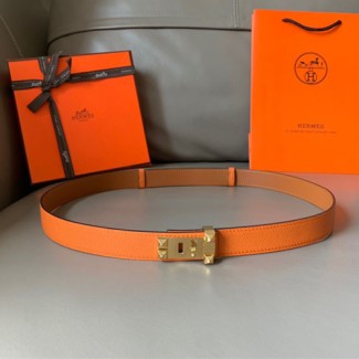 에르메스 신상  벨트 XTY181  오렌지 금장