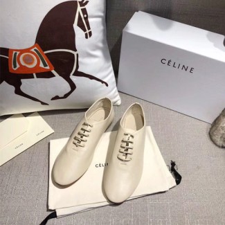 셀린느 나파 소프트 플랫 슈즈 325973 아이보리