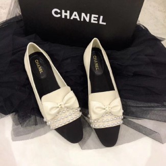 샤넬 여성용 신상 플랫 G34155 화이트