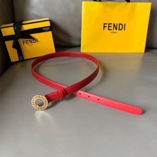 펜디 여성용 신상 벨트 FD2212  레드  금장