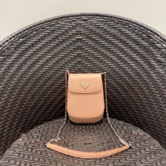 프라다 브러쉬드 가죽 미니백 1BH185-4