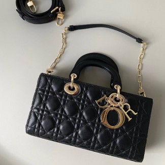 디올 LADY D-JOY 백 미듐 M0540 블랙