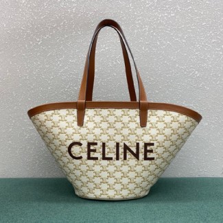 셀린느 트리옴페 미디움 커핀백 196952 아이보리