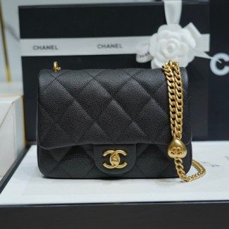 샤넬 하트볼 스몰 캐비어 AS3829 블랙