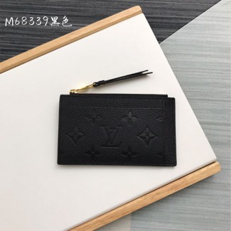 루이비통 지퍼 카드 홀더 M68339 블랙