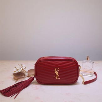 입생로랑 마틀라세 루 미니 백 585040 레드