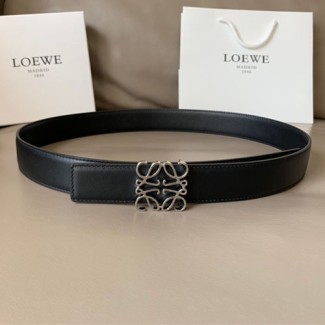 로에베 신상  양면용 벨트 LW-6313 블랙 은장