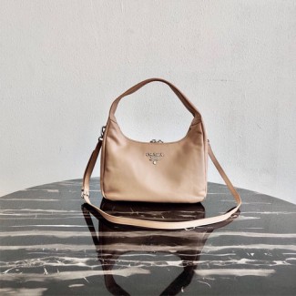 프라다 소프트 레더 스몰 호보백 1BC132 베이지