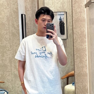 디올 남여공용 반팔티 D84388 화이트