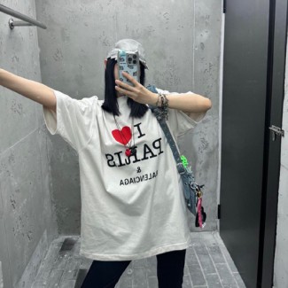 발렌시아가 남여공용 반팔 528808 그레이