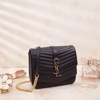 입생로랑 소프트-스트럭처 쉴피스 체인백 532662 블랙