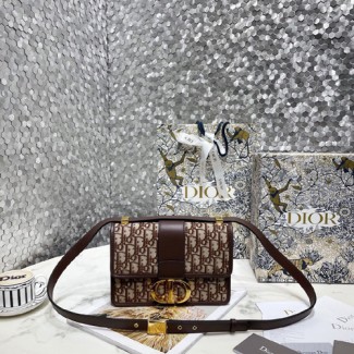 디올 몽테인 자카드 플랩 백 M9203 버건디