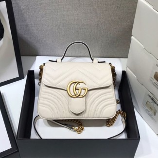 구찌 마몬트 미니 탑핸들백 547260 화이트