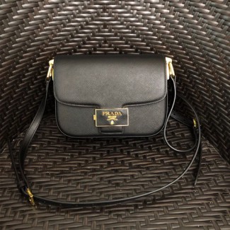 프라다 사피아노 앙상블 숄더백 1BD217 블랙