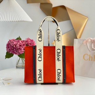 끌로에 우디백 F37440 펠트 미디엄 오렌지