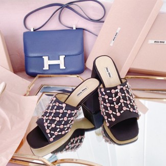 미우미우 신상 샌들 57212 블랙