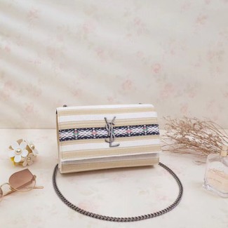 입생로랑 미디엄 모노그램 사첼백 364021 베이지