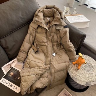 버버리 여성용 롱패딩 80019219 베이지