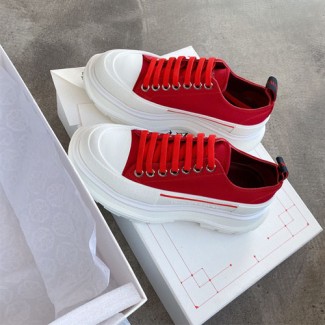 알렉산더 맥퀸 남여공용 신상 스니커즈 586412-1 레드