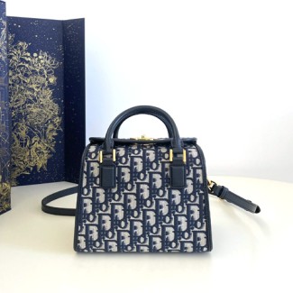 디올 스몰 보스턴 백 M8671 네이비