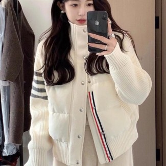 톰브라운 여성용 니트패딩 TB8845 화이트