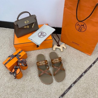 에르메스 여성용 샌들 H35117 브라운