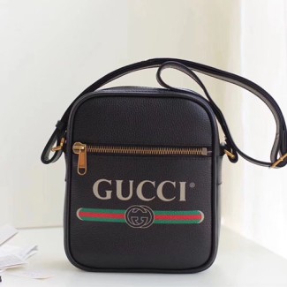 구찌 프린트 메신저 백 ‎523591 블랙