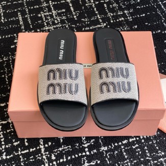 미우미우 여성용 슬리퍼 57279-1