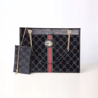 구찌 타이거 헤드 라지 토트백 537219 블랙