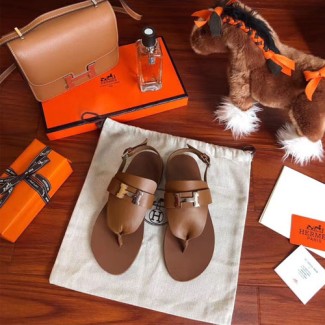 에르메스 신상 슬리퍼 H35021 브라운