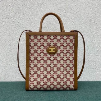 셀린느 카바스 토트백 스몰 192082 레드 자수