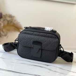 루이비통 S 락 메신저 M45806 가죽 블랙