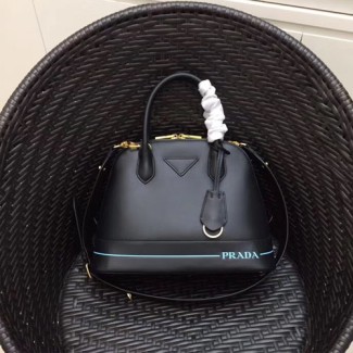 프라다 가죽 돔 사첼백 1BA200 블랙