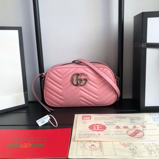 구찌 GG 마몽 스몰 숄더백 447632 핑크
