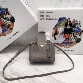 프라다 미니 갤러리아백 1BH907 그레이